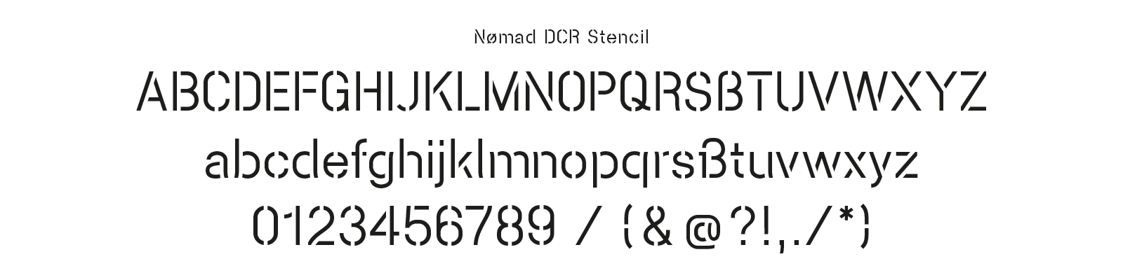 Nomad DCR Stencil